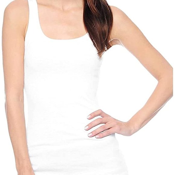 Splendid Cotton Tank  Top White - Picture 1 of 1